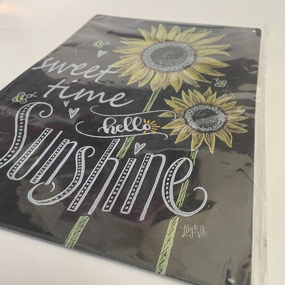“Sweet Time Hello Sunshine” Sunflower Tin Sign - Picture 3 of 7